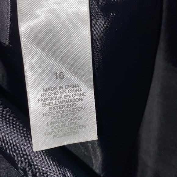 LIZ CLAIBORNE SUITS: BLACK/LINED/REAR ZIP/MIDI SUIT SKIRT SZ 16 - Picture 7 of 11